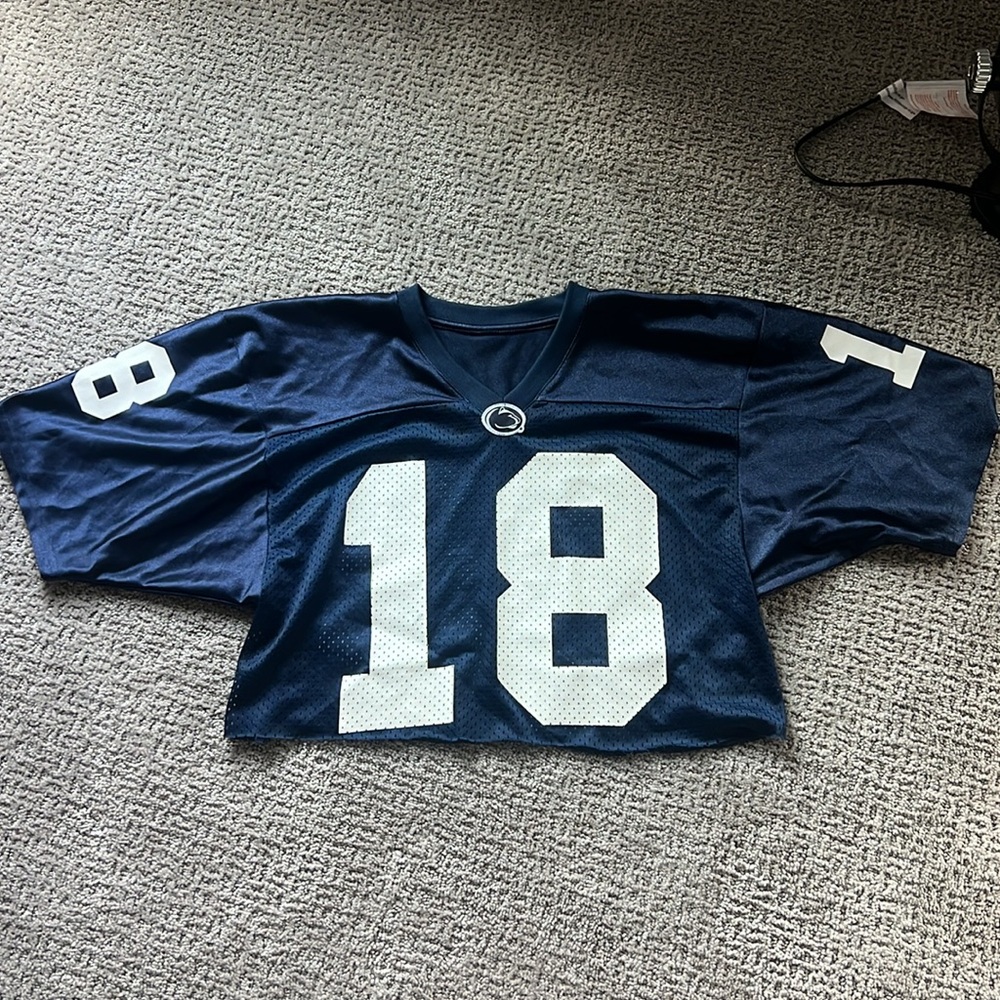 Penn State Cropped Football T-Shirt Small/Medium